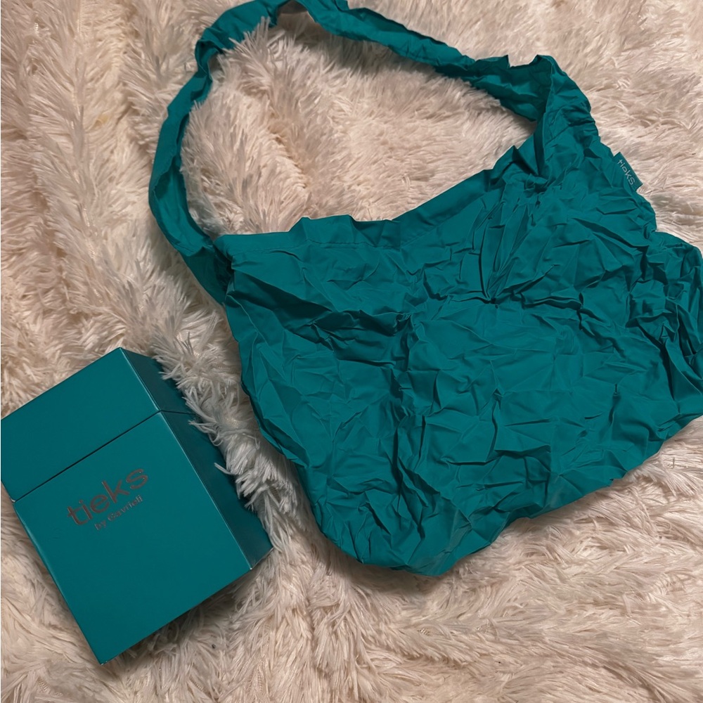 Tieks Turquoise Tote Bag and Box
